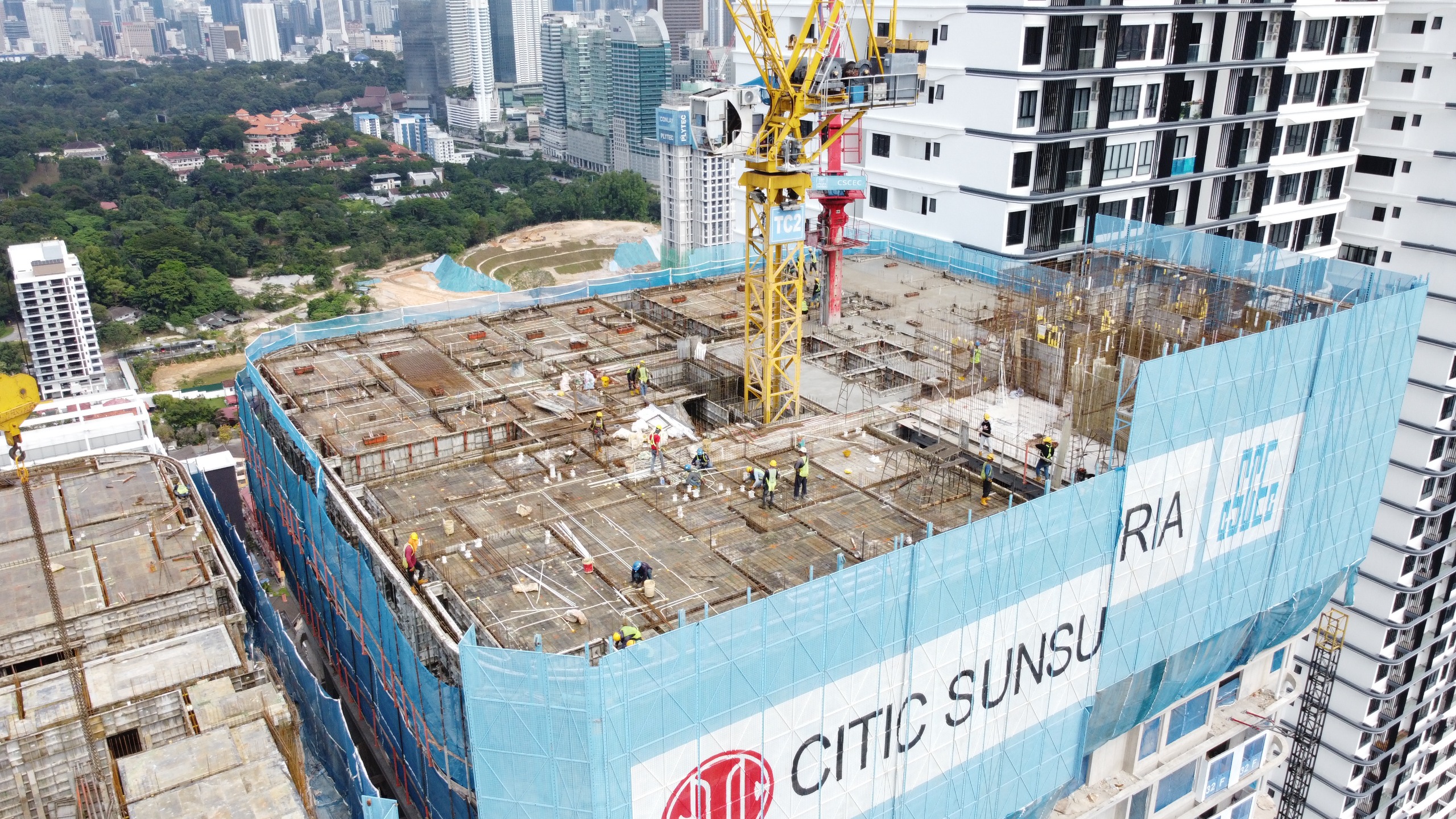 Bangsar Hill Park Tower C - Column and Beam Construction