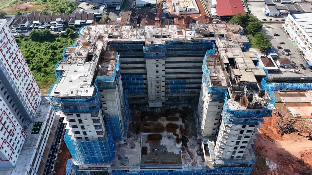 Mewah Kota Amaanee Residence - Rebar Installation