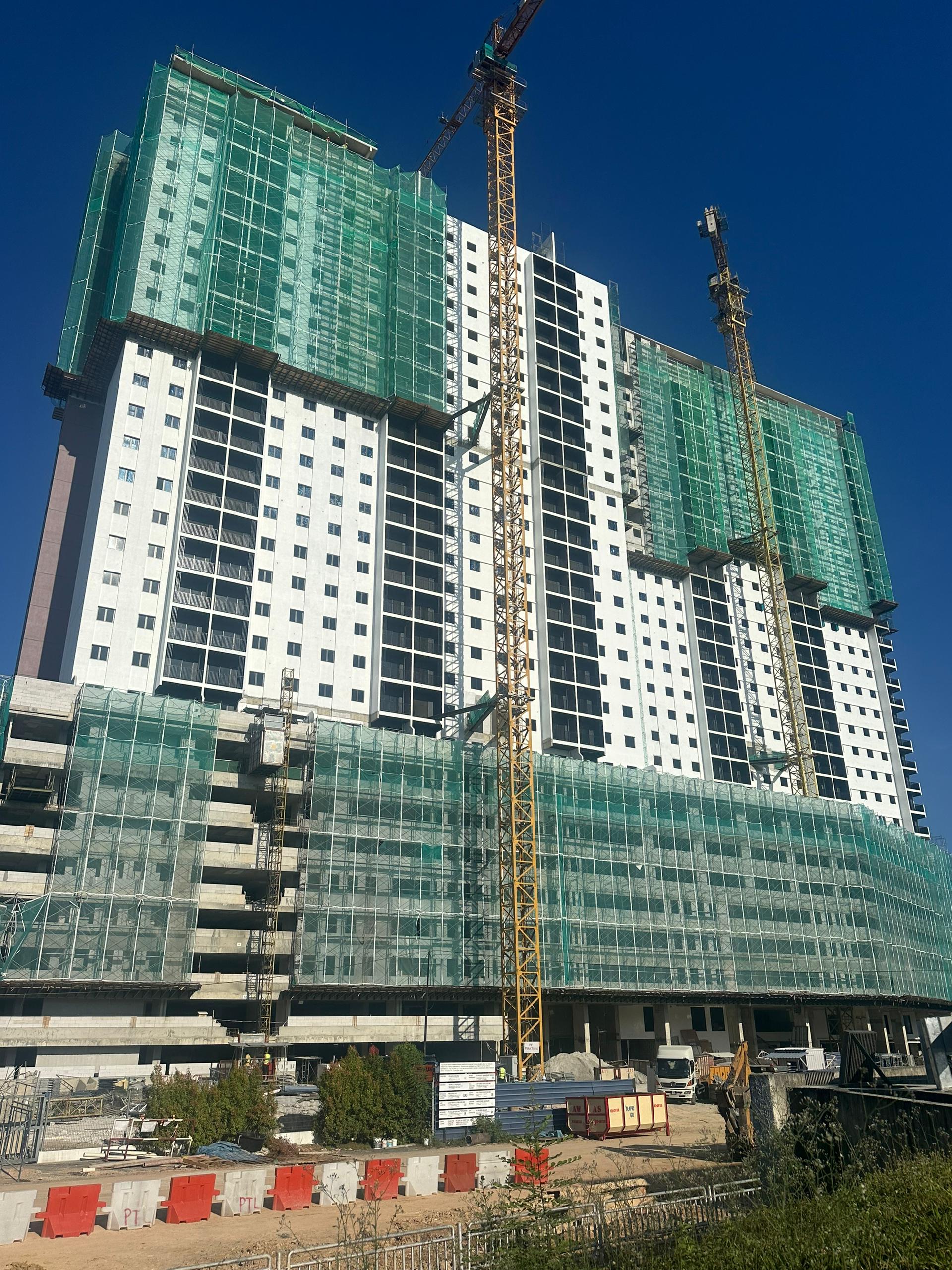 PTL Builders (Ari Altitude Alma) - Ongoing RC Structure Construction in Bukit Mertajam, Penang